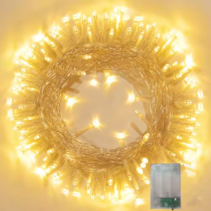Guirnalda De Luz LED Faeira Impermeable Al Aire Libre Con Pilas Incluidas Para Decoración De Jardín Fiesta Boda Dormitorio 1/3/4/10M Calidad Superior Certificación UL RoHS LVD CE CCC - 1