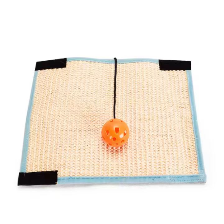 Protector De Mesa Y Silla Con Tablero De Afilado Para Gatos Pelota Rodante Color Aleatorio Sisal Entrenamiento De Gatos Resistentes Al Desgaste - 1