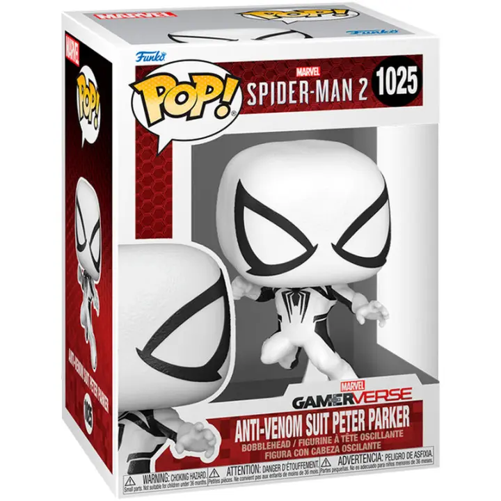 Figura Pop Marvel Spider-Man 2 Anti-Venom Suit Peter Parker-Figura de Vinilo Coleccionable - Idea de Regalo- Mercancia Oficial - Juguetes para Niños y Adultos - Movies Fans - Muñeco para Coleccionistas y Exposición - 1