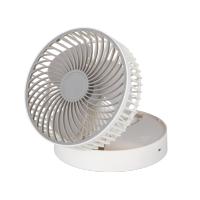 Ventilador Inalambrico Dc Portatil Jerico Blanco/gris 5w 3vel Recargable, Alim.usb, Orientable 3aspas Regx17x17cm - details 1