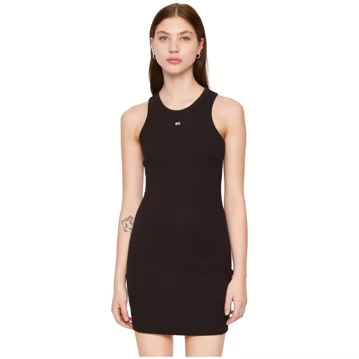 Vestido Tommy Hilfiger Essential Tank Bodycon para mujer en color negro - 1