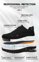 Nuevos Estilos De Botas De Seguridad Para Hombres Con Punta De Acero Antideslizantes Zapatillas De Trabajo Indestructibles Para Senderismo - details 5