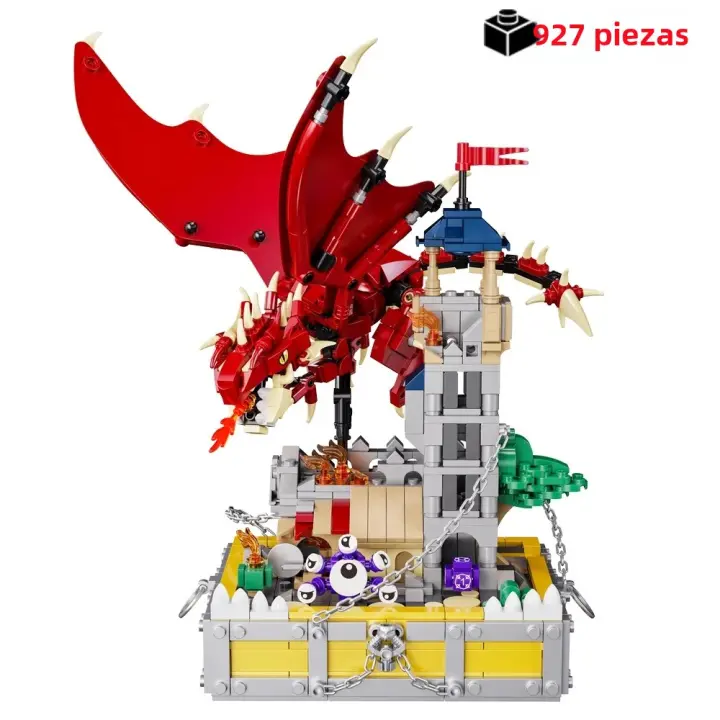 Bloques De Construcción De Dragón Mágico 2024 Torre De Guerra Bruja Legado Modelo De Monstruos Juguetes De Montaje Para Niños Regalo - 1