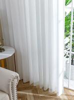 Cortinas De Tulle Transparente Y Opaque Embossadas 1PC Para Sala De Estar Y Dormitorio Cortina De Ventana Y Puerta Con Yarn De Poliéster 100% - details 1