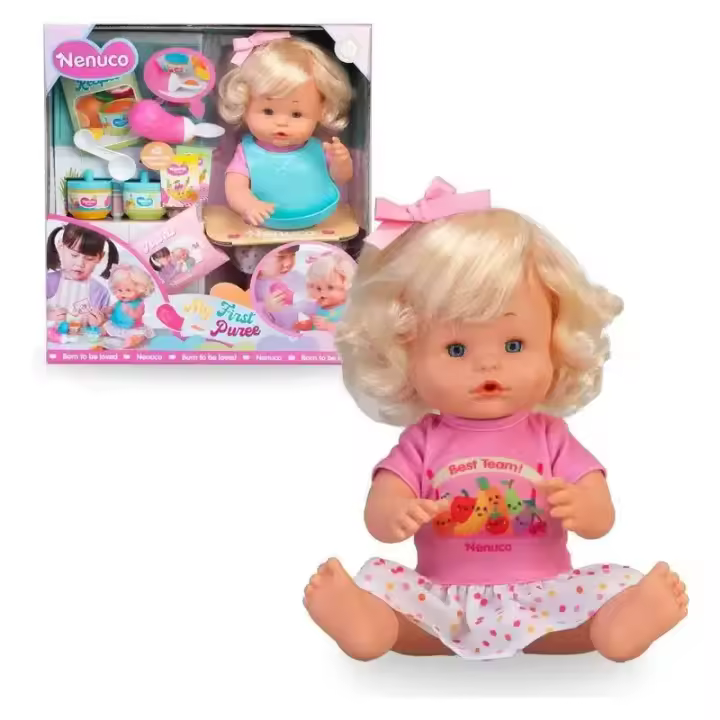 Muñeco Nenunco Mi Primera Papilla 35cm cuerpo duro NFN96000 FAMOSA - 1