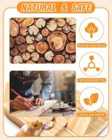 Alimentador De Madera Para Hamster Juguete Educativo Para Mascotas Domésticas Con Atrayente De Alimentos Para Oso Dorado - details 1