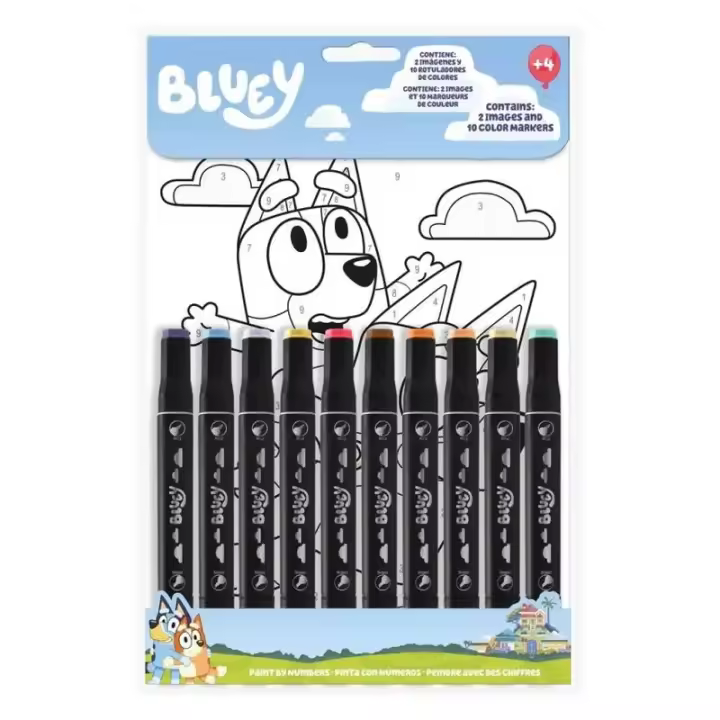 Bluey Set de pintar con números BY00003 - 1
