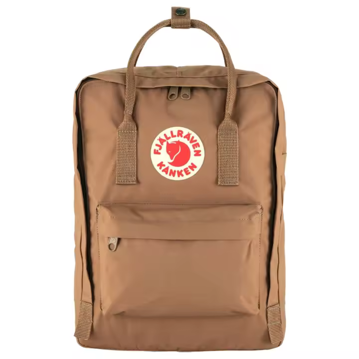 Mochila Marrón Fjallraven Kanken Khaki Dust 16L Resistente y Versátil - 1