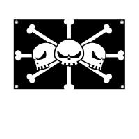 Bandera De Poliéster Para Decoración Externa Y Habitaciones Estética De One Piece Con Cuatro Agujeros Para Advertencia - details 10