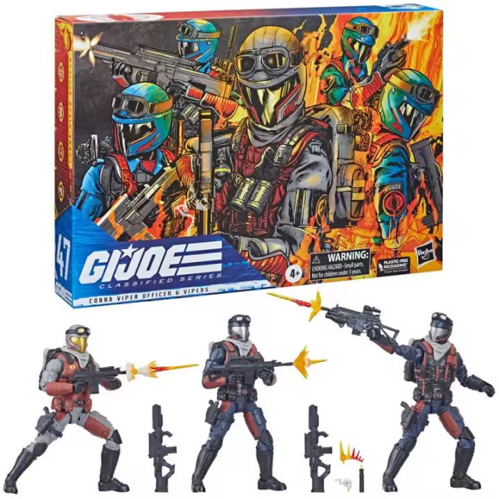 G.I. Joe Classified Series Figuras Troop-Builder 3-Pack Cobra Viper & Vipers 15 cm - 1