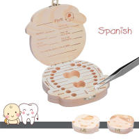 Caja De Dientes De Bebé 1pc Organizador De Dientes En Madera Para Niños Y Niñas Recuerdo De Souvenir Regalo Para Niños Y Niñas - details 4