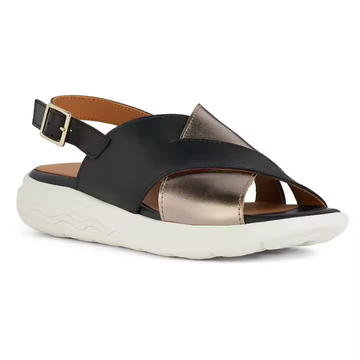 Geox Sandalias Spherica Ec5 Negro,Dorado - 1