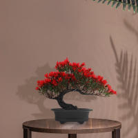 Árbol De Pino Simulación Bonsái Artificial Para Decoración Interior Planta Verde Artificial Para Escritorio Y Hogar - details 1