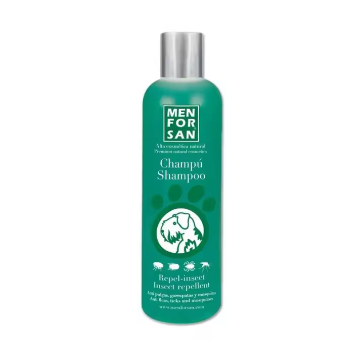 Champú Repelente para Perros de MENFORSAN Citronela, Repelente de Parásitos para tu Perro 1L - 1