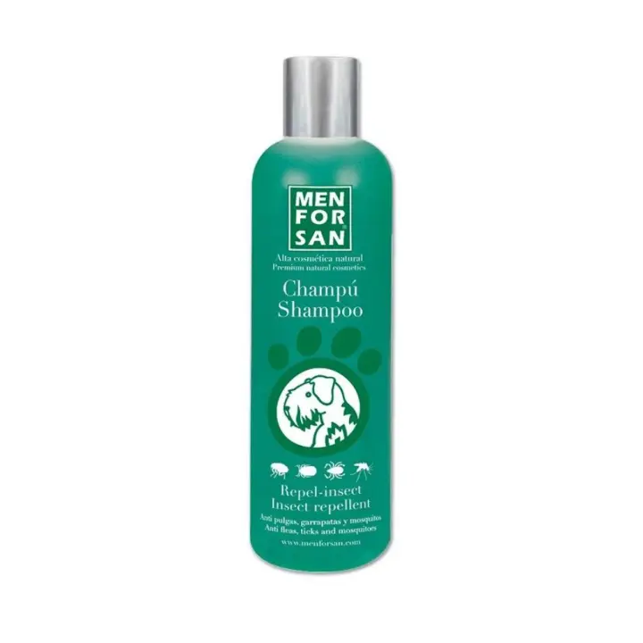 Champú Repelente para Perros de MENFORSAN Citronela, Repelente de Parásitos para tu Perro 1L - 1