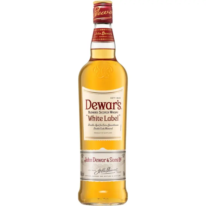 🥃 Dewar’s White Label – Blended Scotch whisky suave y equilibrado. Botella de 700 ml  40 % vol Notas de miel, vainilla y roble. Ideal para tomar solo o en cócteles. - 1