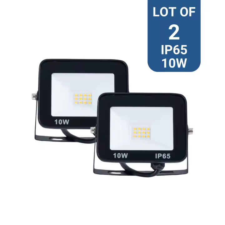 Barcelona LED Pack de 2 proyectores LED exterior 10W - 95lm/W - IP65 - 1