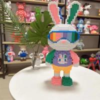 DIY Juguetes Para Niños Conejo Dulce Mini Modelo 3D Colorido Con Luz Bloques De Construcción Micro Regalo De Navidad O Cumpleaños - details 1