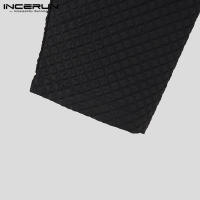 Blazer Casual Para Hombre Estilo Coreano INCERUN Texturizado Corto Para Fiestas De Color Sólido Talla S-5XL Moda Transversal - details 16