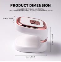 Lámpara UV De Uñas Mini 6LED Secador De Polvos De Uñas Gel Conveniente Para Dedos Singulares Q Forma Dibujadora Hogar Y Salón De Manicura - details 4