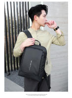 Mochila Impermeable Para Hombres Ultra Ligera Estilo Clásico Con Capa De Computadora De 15.6' Mochila De Hombro Suave Material Nylon Con Costuras Embossing - details 16