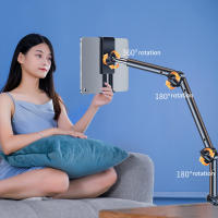 Soporte De Tableta Para Cama Con Brazo Largo Soporte Giratorio De 360° Para iPad Y Teléfonos Móviles De 4 a 12.9 Pulgadas Montaje En Lado De Escritorio Material De Aluminio - details 5