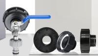 Abrisa - Adaptador IBC  S100 x 8 Salida 1 ".  Rosca gruesa para reducir DN50 1 pulgadas S60X6 60 mm rosca gruesa para tanque de agua de lluvia - details 0