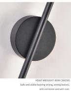 Lámpara De Pared Moderna Y Original LED Para Decoración De Habitaciones Y Salones Iluminación Simplicidad Y Funcionalidad Para TV Y Cocina - details 17