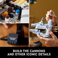 Bloques De Construcción Millennium Falcon Space Wars New Hope Modelo Estelar Buildable Aniversario 25º Para Decoración Del Hogar 921 Piezas - details 8