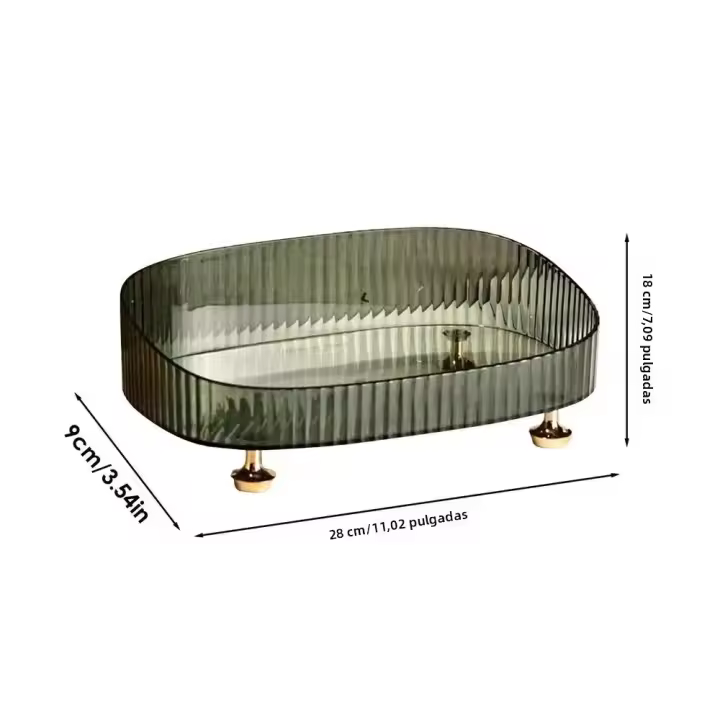 Organizador De Maquillaje Portátil Wnnideo Caja De Almacenamiento Para Cosméticos Y Cuidado De La Piel Para Mesa De Baño Loción Labiales Y Rostros - 1