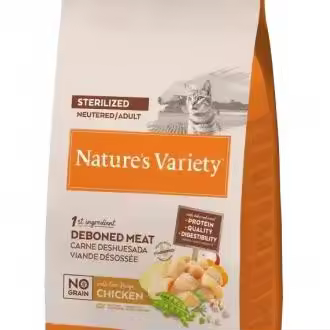 Nature's Variety Pienso No Grain de Pollo Campero para Gatos Esterilizados - 7 KG - 1