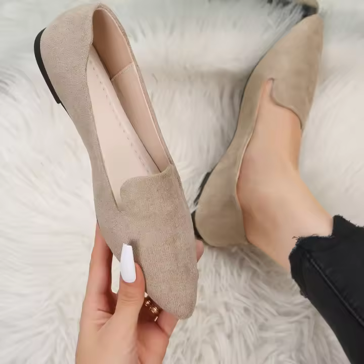 BCEBYL Zapatillas De Ballet De Encaje Transpirable Y Elástico Para Mujer Punta Redonda Suave Y Resistente Antideslizante - 1