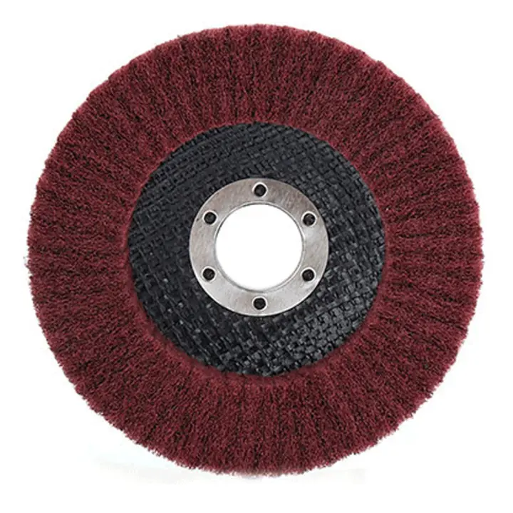 Discos De Pulido No Tejidos 100mm 4 Pulgadas Rueda De Polvo De Fibra Para Metal Y Madera Herramienta Abrosiva Para Torno De Ángulo Pulido Y Desburde - 1