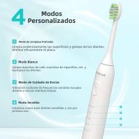 Fairywill Cepillo De Dientes Eléctrico Ultrasonido 42000HZ/min 8pcs Cabezas Recargables Para Adultos Carga Completa En 4h Para 100Días - details 1