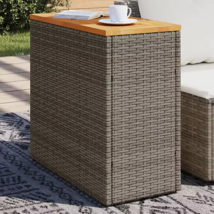 vidaXL Sofá de jardín con cojines 2 plazas ratán sintético en color Gris claro/Beige/Negro y más | acolchados duraderos para sofás de jardín terraza exterior - 1