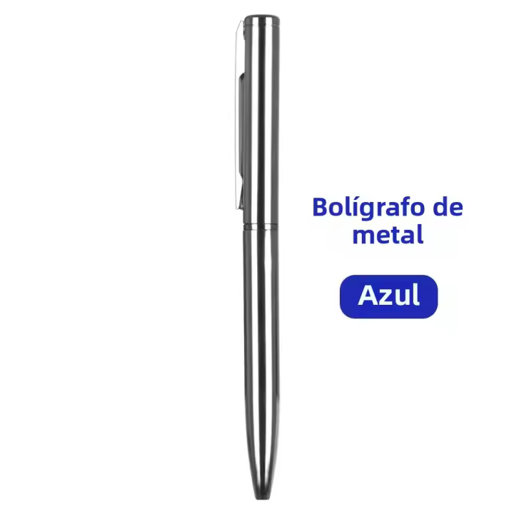 Bolígrafo De Punta Sólida Metálico De Agua Para Oficina Y Escuela Mini Publicidad Material Metálico Tinta Gel No Erasable - 1