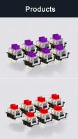 Teclas Mecánicas RGB SMD Para Teclado Mecánico Con Retroiluminación Roja Azul Negro Marrón Y Morado 3Pin Clicky Linear Tactile Silencioso - details 7