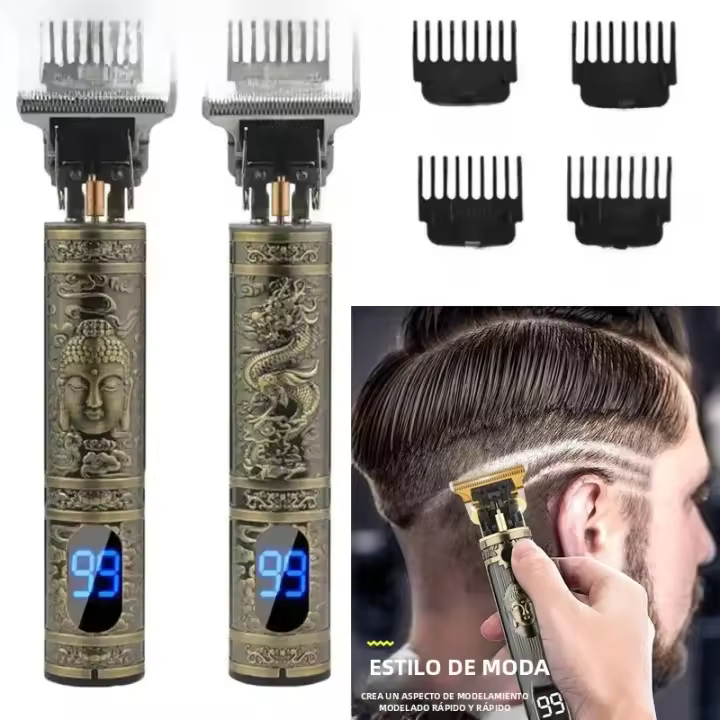 Cortadora Eléctrica T9 Para Hombres Recortadora De Pelo Y Barba Cabello Afeitadora Portátil Con Carga Rápida 60 Minutos De Uso Tiempo De Carga 2 Horas Para Viajes Y Uso Doméstico - 1