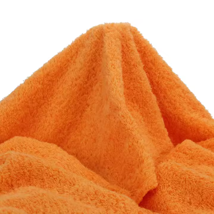 Almacenes Casa Angel TELA DE TOALLA RIZO DE FELPA NARANJA POR METROS, ANCHO 150cm - 1