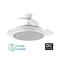 Fabrilamp Ventilador Esparta 3 Aspas 6120LM + Mando a Distancia (Temporizador, Memoria) 3 Colores: Blanco, Negro, Plata - details 0