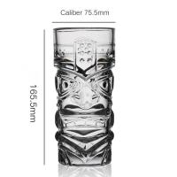Vaso De Barra De Cristal Tiki Copa De Cóctel Hawaiano Cara De Fantasma Vaso De Agua Creación Gome Vaso De Barra Para Cócteles - details 9