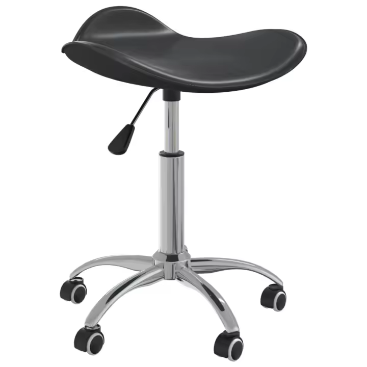 vidaXL Silla de oficina de cuero sintético negra en color Negro/Marrón/Crema y más | cómodas modernas ergonómicas para comedor cocina salón hogar - 1