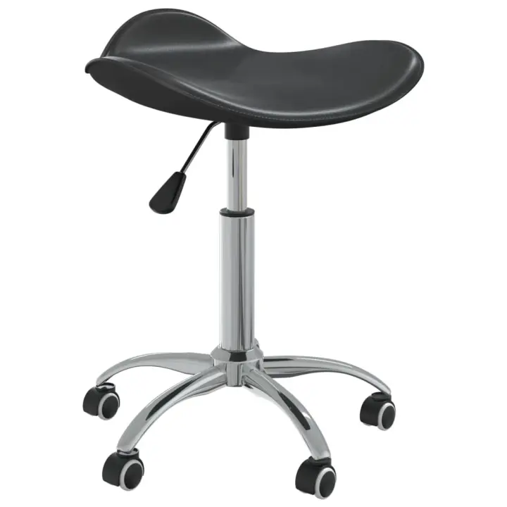 vidaXL Silla de oficina de cuero sintético negra en color Negro/Marrón/Crema y más | cómodas modernas ergonómicas para comedor cocina salón hogar - 1