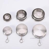 Taza De Acero Inoxidable Plegable Para Té Con Llavero 75ml/150ml/250ml Telescopio Portátil Para Viajes Y Camping - details 2