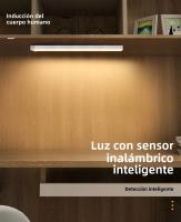 Lámpara De Armario LED Recargable Con Sensor De Movimiento PIR Para Iluminación De Armario Dormitorio Pasillo Escalera Barra - details 0