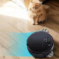 Robot Aspirador Eléctrico Inteligente 4000Pa 3 En 1 Con Fuerte Succión Para Alfombras Y Pisos De Mascotas Limpieza Silenciosa - details 8