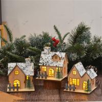 Modelo De Casa De Madera Miniatura Iluminada Para Navidad Decoración De Escritorio Con LED Adorno Festivo Para Niños Regalos De Año Nuevo - details 0