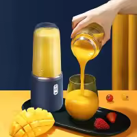 Exprimidor portátil de dos tazas con carga USB: fácil de limpiar, exprimidor rápido para uso doméstico y al aire libre - details 4