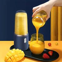 Exprimidor portátil de dos tazas con carga USB: fácil de limpiar, exprimidor rápido para uso doméstico y al aire libre - details 4