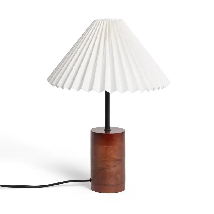 Ledkia Lámpara de Mesa Madera Leonessa Blanco Roto - 1